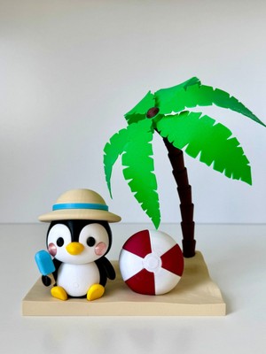 Tatil Yapan Penguen Ev Dekor