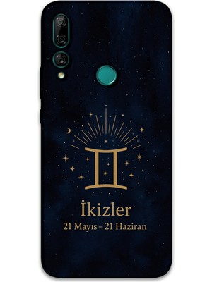 Huawei P Smart Z Uyumlu Ikizler Burcu Desenli Telefon Kılıfı + Ekran Koruyucu - 5770
