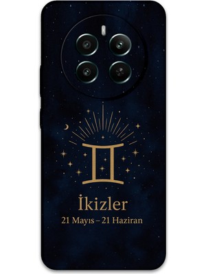 Realme 12 Plus Uyumlu Ikizler Burcu Desenli Telefon Kılıfı + Ekran Koruyucu - 5770