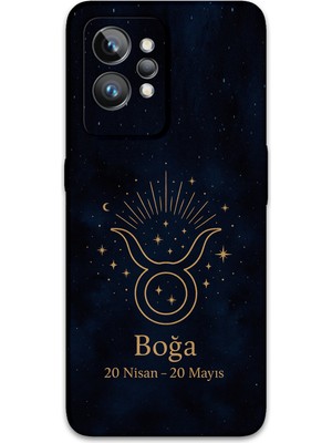 Realme Gt 2 Pro Uyumlu Boğa Burcu Desenli Telefon Kılıfı + Ekran Koruyucu - 5769