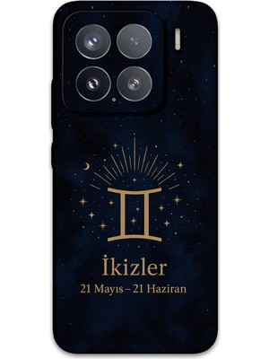 Xiaomi Mi 15 Pro Uyumlu Ikizler Burcu Desenli Telefon Kılıfı + Ekran Koruyucu - 5770