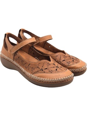 Venüs 25190244Y Saraçlı Dolgu Taban Kadın Deri Ayakkabı