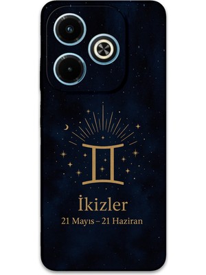Infinix Hot 40I Uyumlu Ikizler Burcu Desenli Telefon Kılıfı + Ekran Koruyucu - 5770