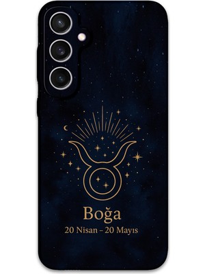 Galaxy S23 Uyumlu Boğa Burcu Desenli Telefon Kılıfı + Ekran Koruyucu - 5769