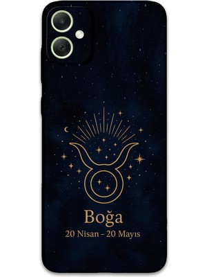 Galaxy A05 Uyumlu Boğa Burcu Desenli Telefon Kılıfı + Ekran Koruyucu - 5769