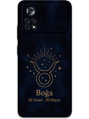 Poco X4 Pro 5g Uyumlu Boğa Burcu Desenli Telefon Kılıfı + Ekran Koruyucu - 5769
