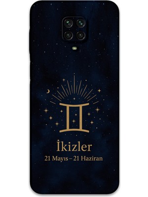 Xiaomi Redmi Note 9s Uyumlu Ikizler Burcu Desenli Telefon Kılıfı + Ekran Koruyucu - 5770
