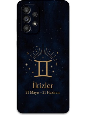 Galaxy A73 Uyumlu Ikizler Burcu Desenli Telefon Kılıfı + Ekran Koruyucu - 5770