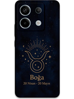 Xiaomi Redmi Note 13 Pro 5g Uyumlu Boğa Burcu Desenli Telefon Kılıfı + Ekran Koruyucu - 5769