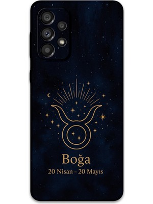 Galaxy A33 Uyumlu Boğa Burcu Desenli Telefon Kılıfı + Ekran Koruyucu - 5769