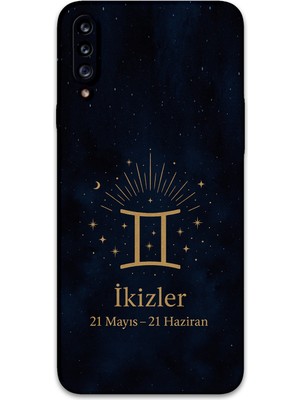 Galaxy A20S Uyumlu Ikizler Burcu Desenli Telefon Kılıfı + Ekran Koruyucu - 5770
