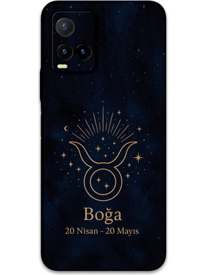 Vivo Y32 Uyumlu Boğa Burcu Desenli Telefon Kılıfı + Ekran Koruyucu - 5769