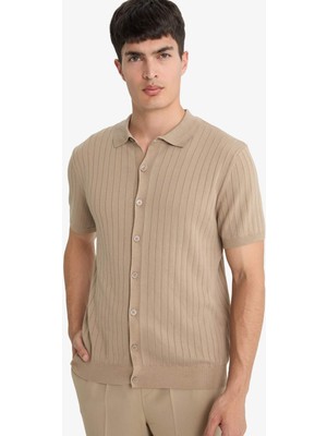 DeFacto Standart Fit Polo Yaka Triko Kısa Kollu Tişört E4603AX25SM