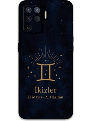 Oppo Reno 5 Lite Uyumlu Ikizler Burcu Desenli Telefon Kılıfı + Ekran Koruyucu - 5770