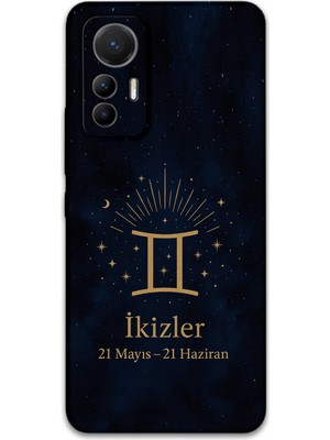 Xiaomi Mi 12 Lite Uyumlu Ikizler Burcu Desenli Telefon Kılıfı + Ekran Koruyucu - 5770