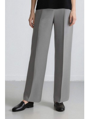 Afra x DeFacto Straight Fit Palazzo Pantolon Yüksek Bel Düz Paça E8470AX25SM