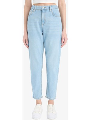 DeFacto Comfort Mom Yüksek Bel Kısa Paça Jean Pantolon E1677AX25SM