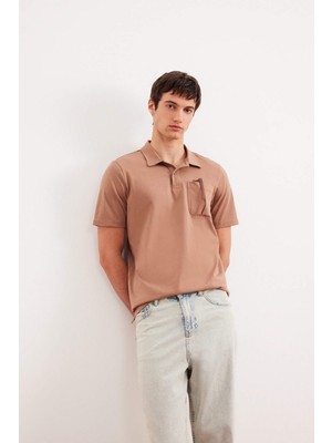 DeFacto %100 Pamuk Regular Fit Polo Yaka Kısa Kollu Tişört D7656AX25SP