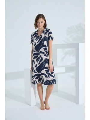 Etoile Bambu Kısa Kol Cepli Yazlık Kadın Elbise 72951