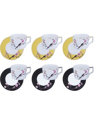 LuckyArt Lucky Art Lucile 6'lı Çay Fincanı