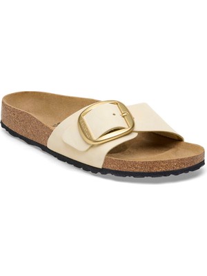Kadın Terlik 1026604 Birkenstock Madrıd Bıg Buckle Nu Ecru