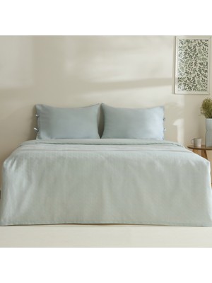 Karaca Home Sarra Britli Bambu Çift Kişilik Pike Takımı Mint