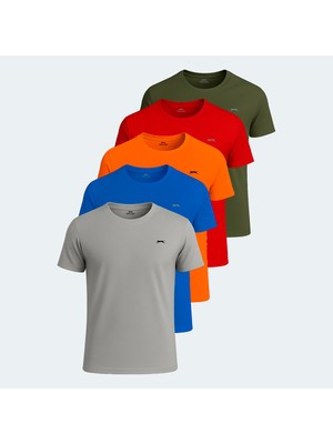Slazenger Oswın 5 Li Set Erkek Tişört