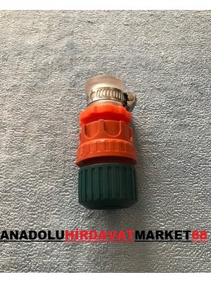 Otomatik Musluk Bağlantı Adaptörü Kelepçeli 1/2 Musluk Vidalı