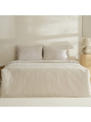 Karaca Home Sarra Britli Bambu Çift Kişilik Pike Takımı Taş