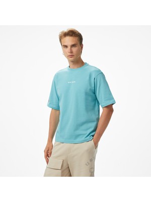 Unıted4 Comfort Erkek Mavi T-Shirt.mınt