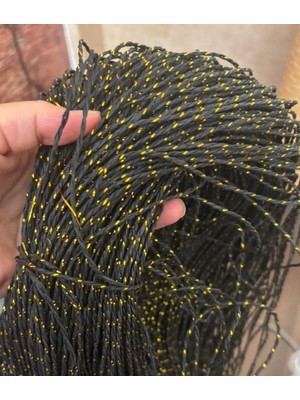 Angel Çanta Aksesuar Simli Kağıt Ip Siyah Renk 300 gr