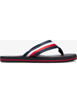 Tommy Hilfiger Logo Massage Erkek Lacivert Terlik.dw5