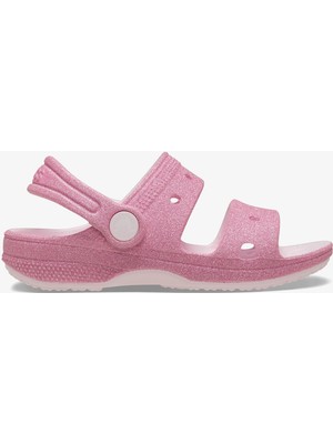 Crocs Classic Glitter Çocuk Pembe Sandalet.6zw