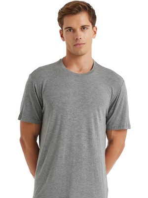 Blackspade Erkek Modal Elastan Fanila Silver 9306 - Gri Melanj