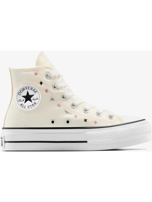 Converse Chuck Taylor All Star Lift Platform Celestial Kadın Krem SNEAKER.286