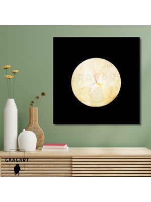 Kare Kanvas Tablo Ünlü Eserler Hilma Af Klint-Series Suw, No 14 Swan (1914 -1915)