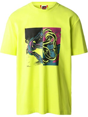 The North Face M Graphic T-Shirt Erkek Günlük Tişört NF0A823Y8NT1 Yeşil