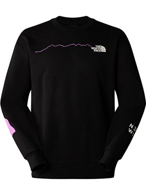 The North Face U Nse Graphic Crew Unisex Günlük Sweatshirts NF0A87F4JK31 Siyah