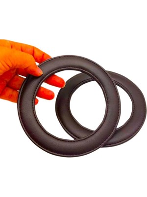 Angel Çanta Aksesuar Koyu Kahve Renk Yuvarlak 13.5 cm Suni Deri Çanta Sapı