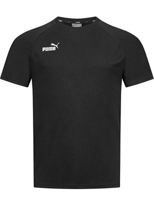 Puma Teamfinal Casuals Tee Erkek Futbol Tişörtü 65738503 Siyah