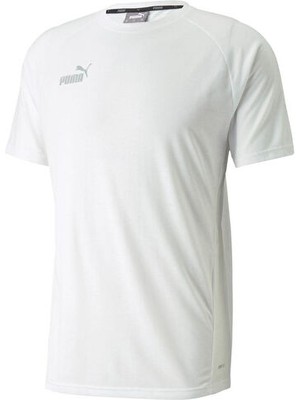 Puma Teamfinal Casuals Tee Erkek Futbol Tişörtü 65738504 Beyaz