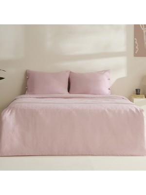 Karaca Home Sarra Britli Bambu Çift Kişilik Pike Takımı Pudra