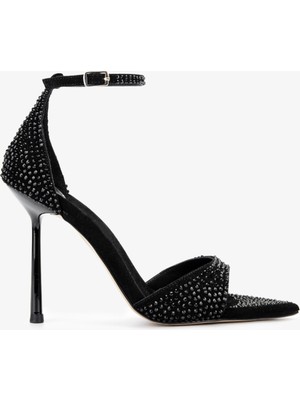 Valmenti Kadın Siyah Topuklu Ayakkabı 472 1121 Bn Ayk Y25 Sıyah