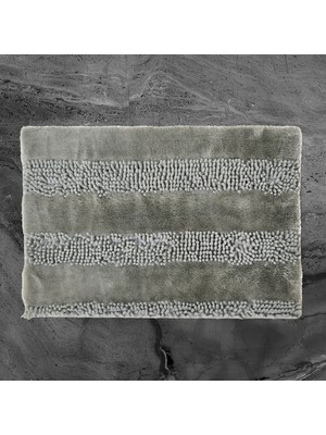 Evidea Soft Line 2'li Banyo Paspası - Gri - 60X90 cm + 45X60 cm