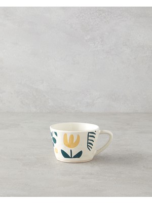 English Home Sun Time Stoneware Kupa 200 ml Sarı-Yeşil