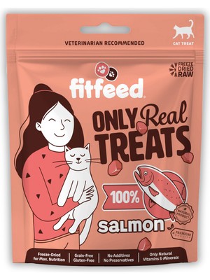 Fitfeed Freeze-Dried Çiğ Somon Kedi Ödül Maması 40g