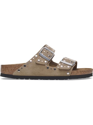 Kadın Terlik 1029390 Birkenstock Arızona Vl Rıvet Taupe