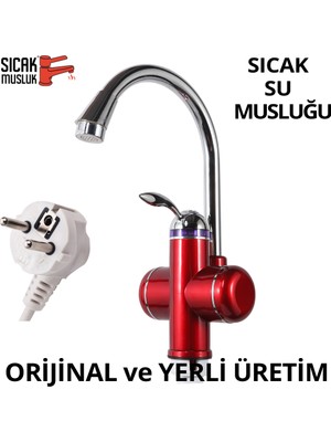 Sıcak Musluk Asg-1k Kırmızı