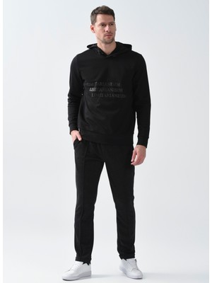 Fabrika Lastikli Bel Dar Paça Siyah Erkek Chino Pantolon ADVERT2