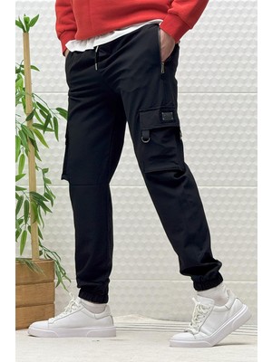 Erkek Kargo Cepli Fermuarlı Paraşüt Mevsimlik Jogger Pantolon